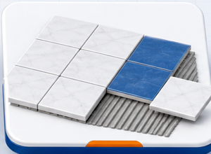 Floor and wall tiling works